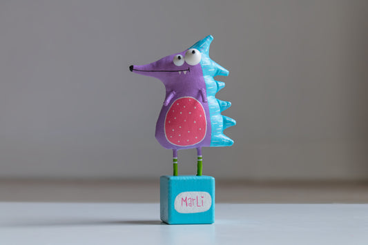 Rory the  hedgehog Collectible Handcrafted interior toy, Gift by Marlitoyart