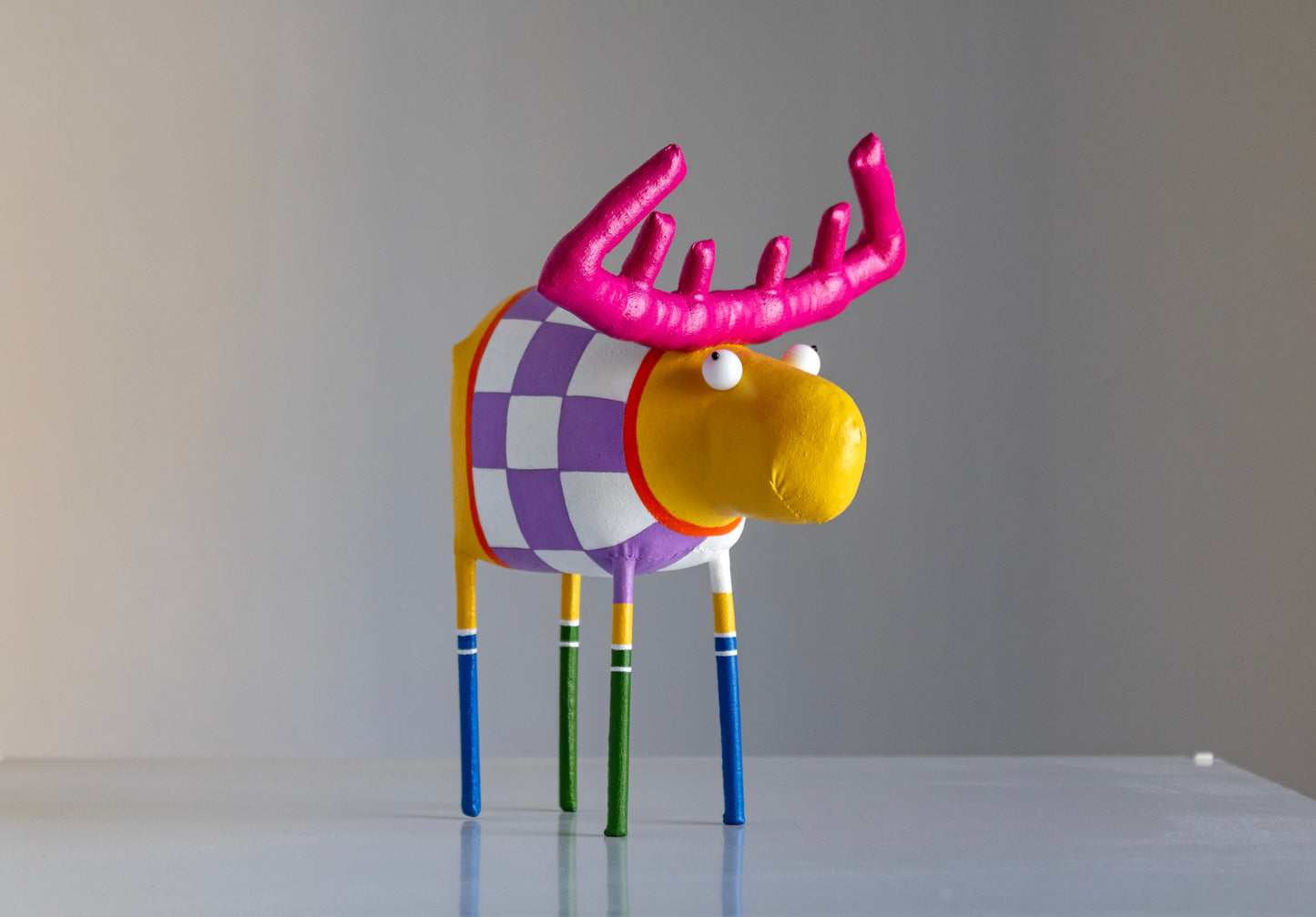 Handmade Sunny Moose, Interior Sculpture | Marlitoyart