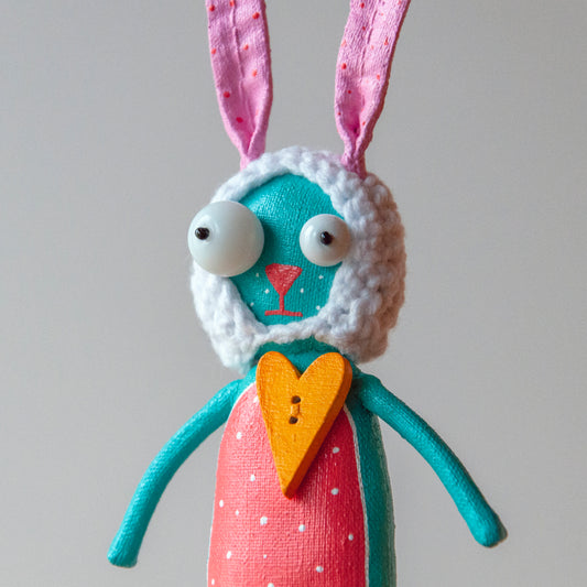Nora the Slow Joy Bunny – Collectible Handcrafted Gift by Marlitoyart