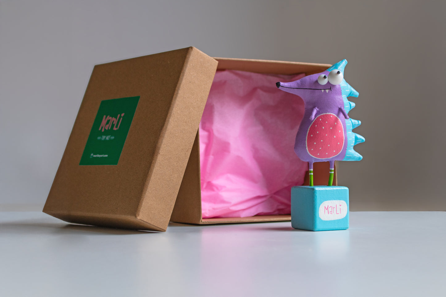 Rory the  hedgehog Collectible Handcrafted interior toy, Gift by Marlitoyart