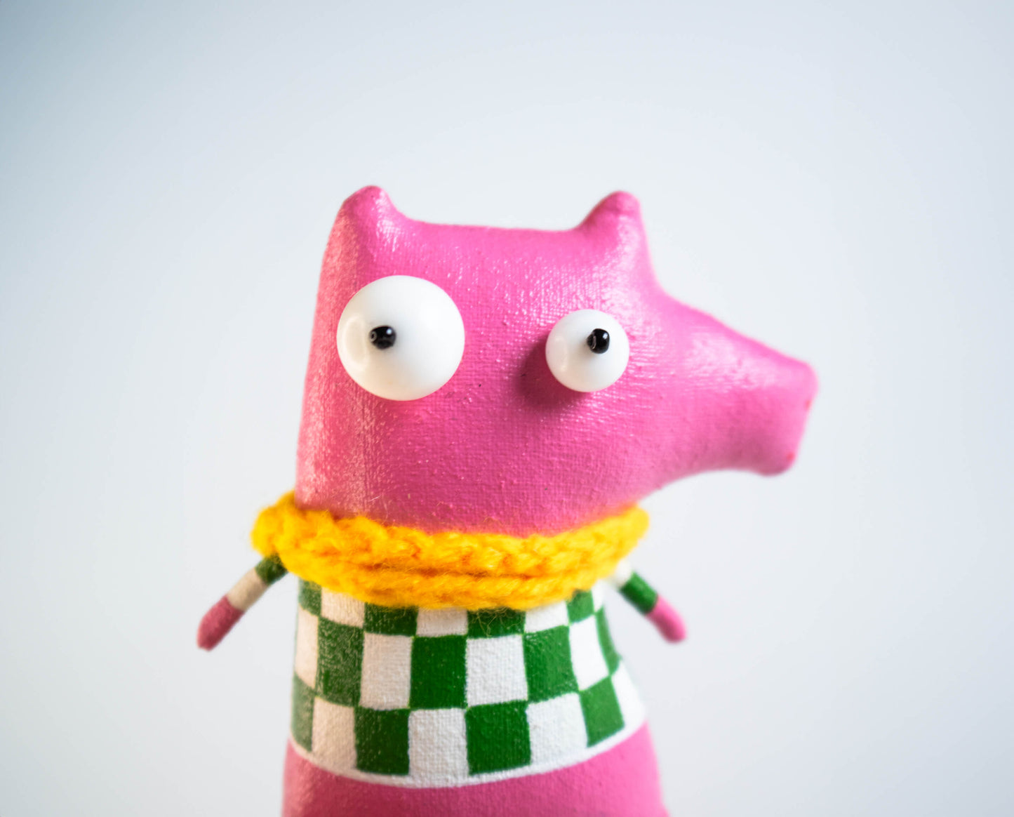 Oliver the piglet Collectible Handcrafted interior toy, Gift by Marlitoyart