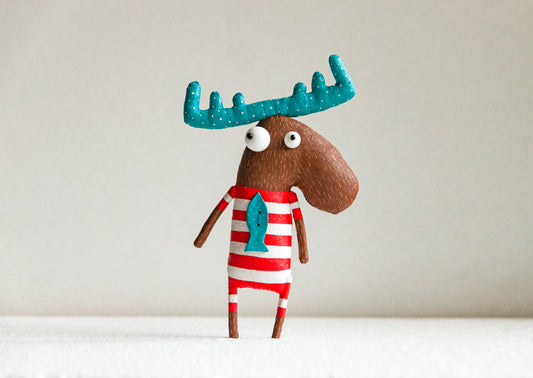 Handmade Sea Moose , Large Unique  Brooch | Marlitoyart