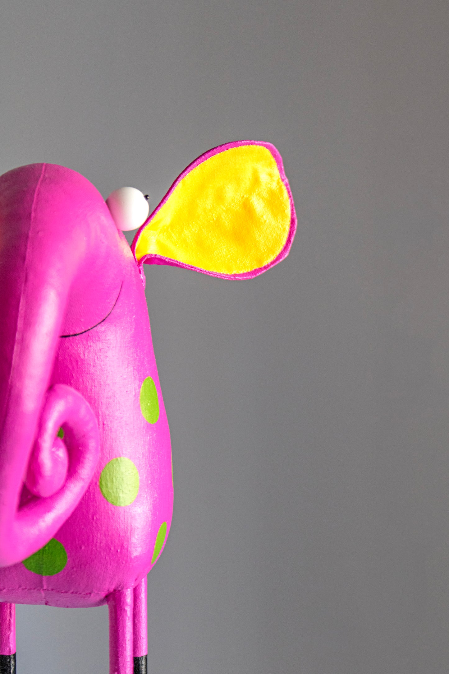 Handmade Big Pink Elephant, Interior  Sculpture, Home Decoration | Marlitoyart