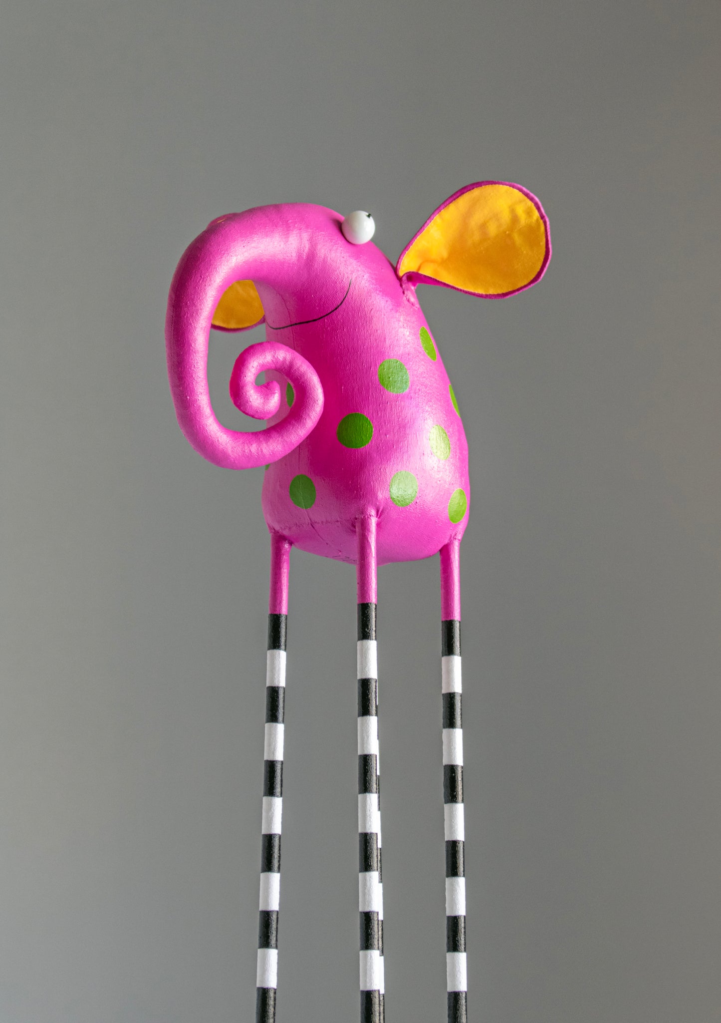 Handmade Big Pink Elephant, Interior  Sculpture, Home Decoration | Marlitoyart