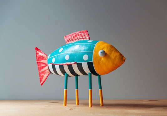 Handmade Big Fish , Interior Sculpture | Marlitoyart