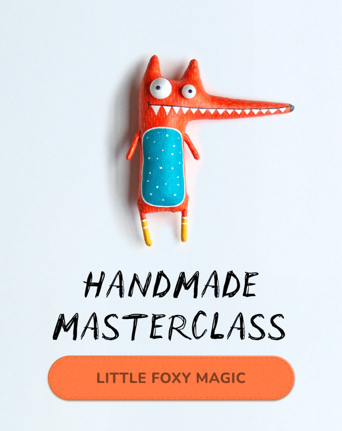 Little Fox Sewing Masterclass | Step-by-step Handmade Video Tutorial|Marlitoyart