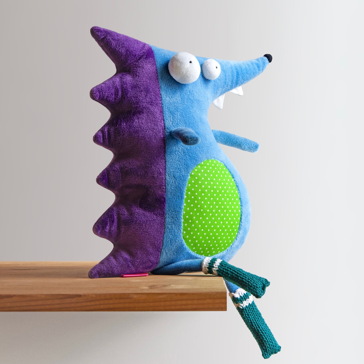 Plush Handmade Hedgehog in the Knitted Socks - Toy for Kids | Marlitoyart