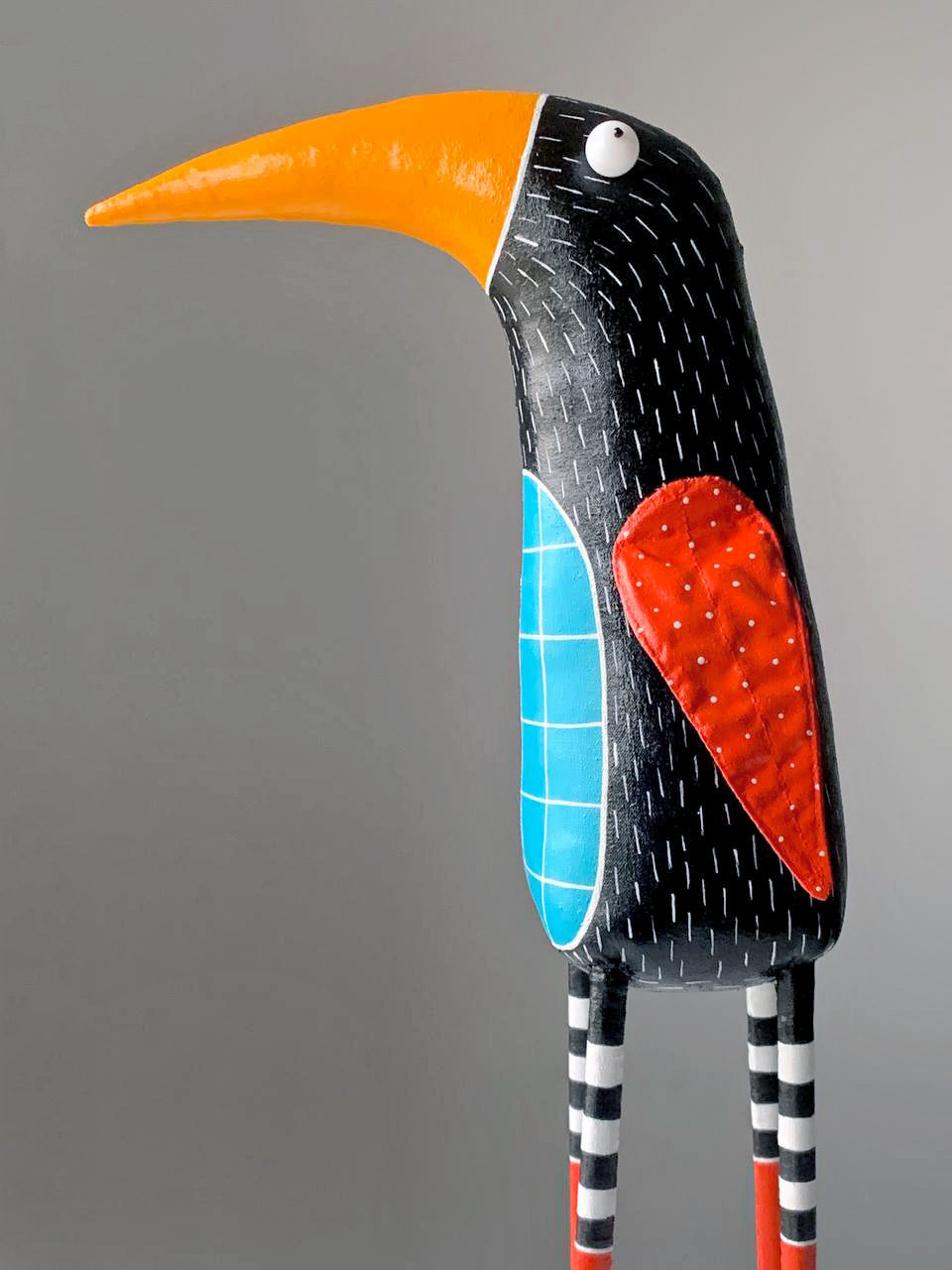 Handmade Big Black Bird Interior    Sculpture - Art for Home | Marlitoyart