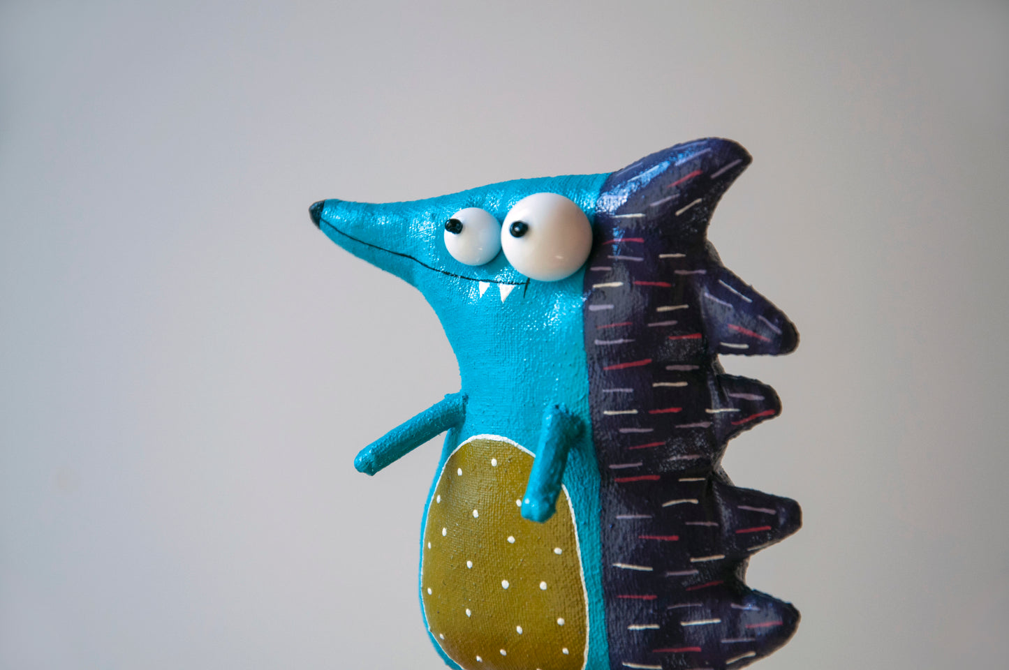 Handmade Hedgehog, Brooch | Marlitoyart