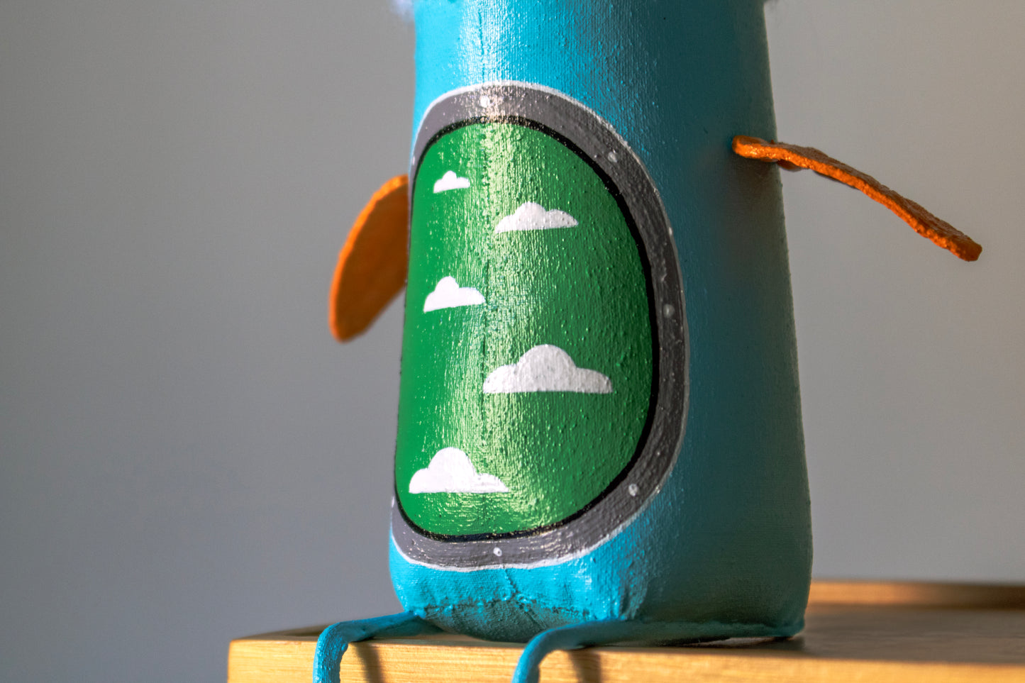 Bird with clouds, handmade  interior toy