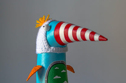 Bird with clouds, handmade  interior toy