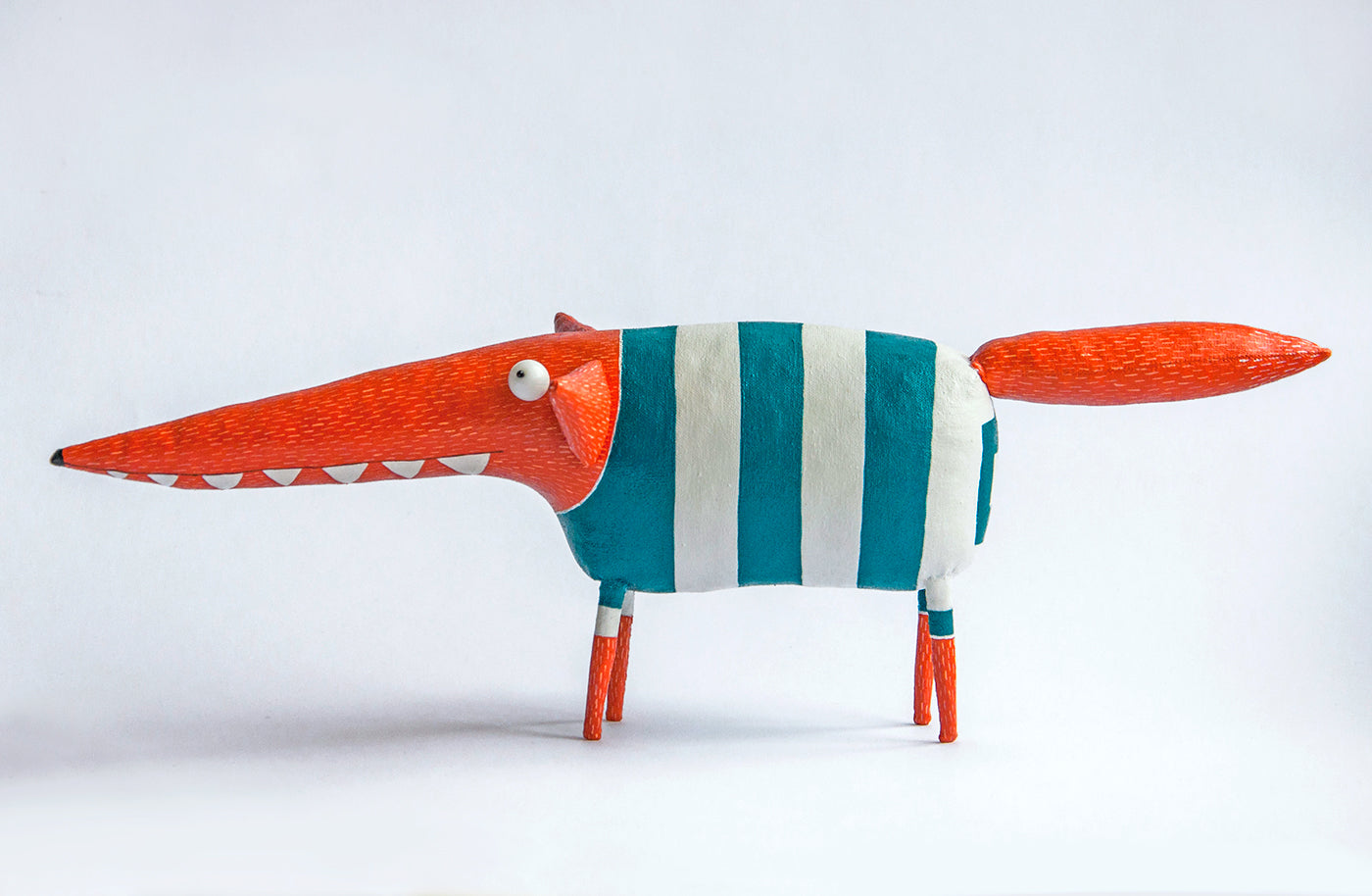 Handmade Sea Fox Interior Sculpture - Art for Home | Marlitoyart