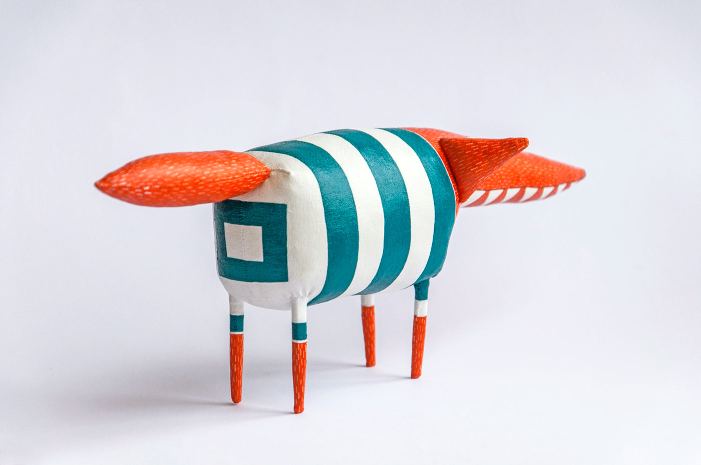 Handmade Sea Fox Interior Sculpture - Art for Home | Marlitoyart