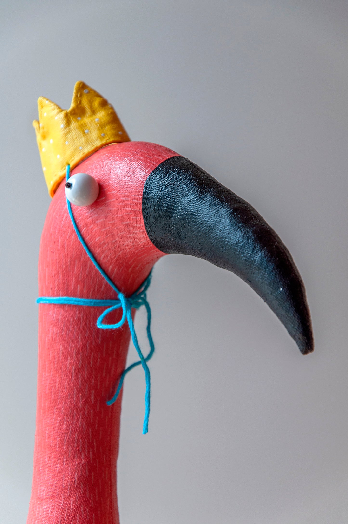 Handmade Flamingo Interior Sculpture - Art for Home | Marlitoyart