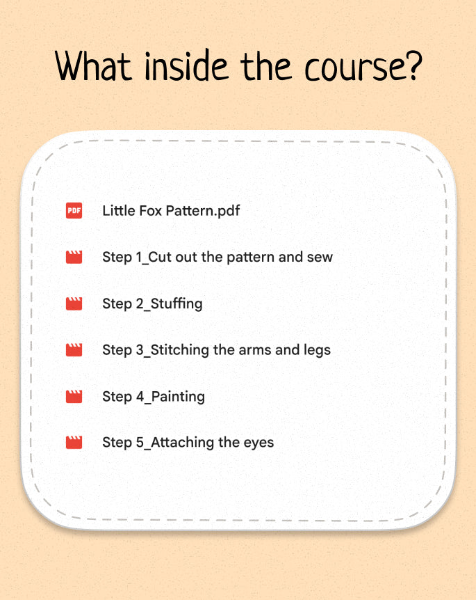 Little Fox Sewing Masterclass | Step-by-step Handmade Video Tutorial|Marlitoyart