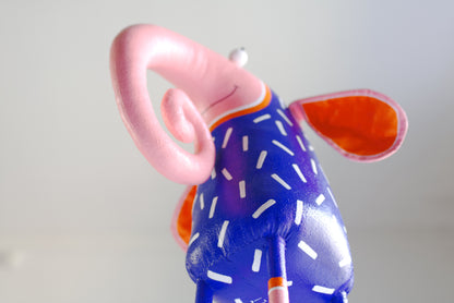 Elephant Sculpture Hugo Whimsical Art Object for Home Decor