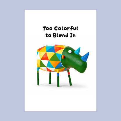 Too Colorful to Blend In, Digital Art Download