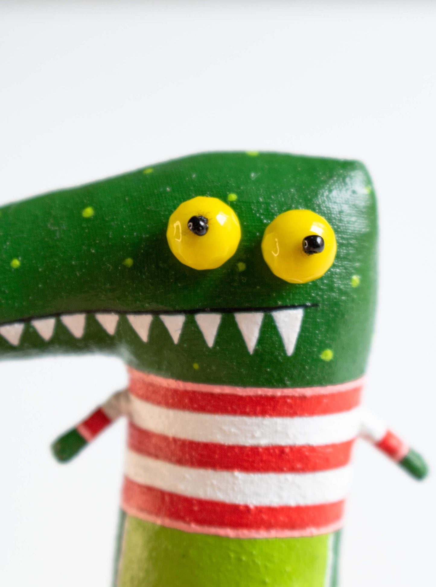 Louis the alligator– Collectible Handcrafted Gift by Marlitoyart