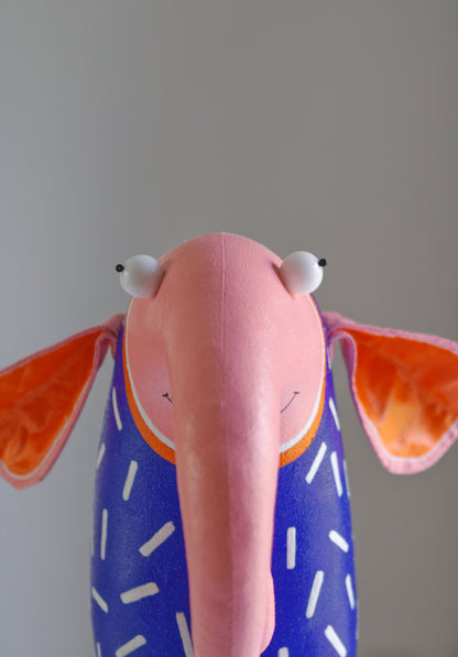 Elephant Sculpture Hugo Whimsical Art Object for Home Decor
