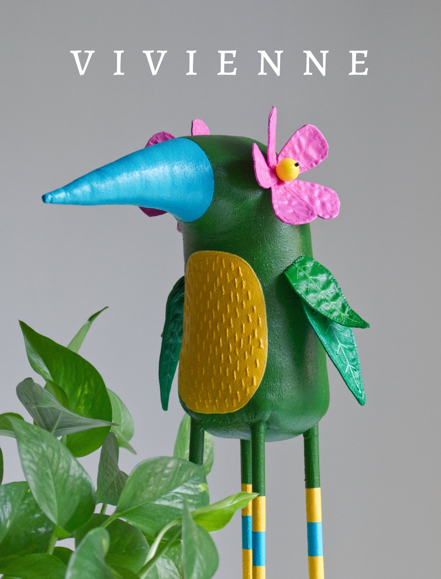 Vivienne - Large Decorative Bird Sculpture