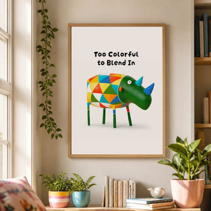 Too Colorful to Blend In, Digital Art Download