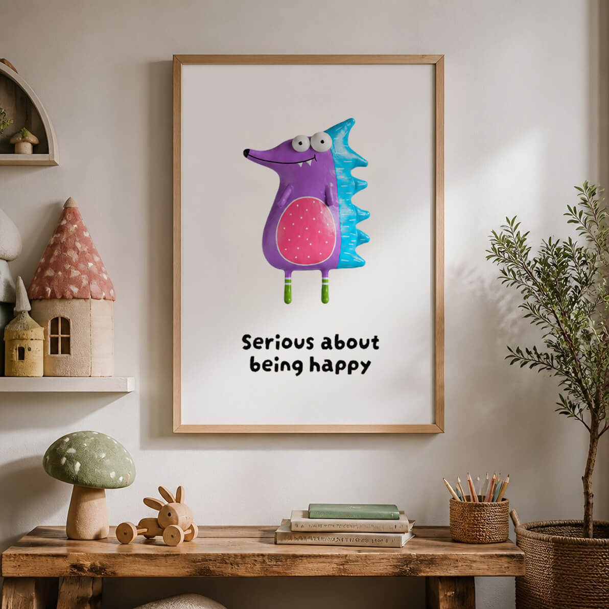 Serious about being happy, Digital Art Download