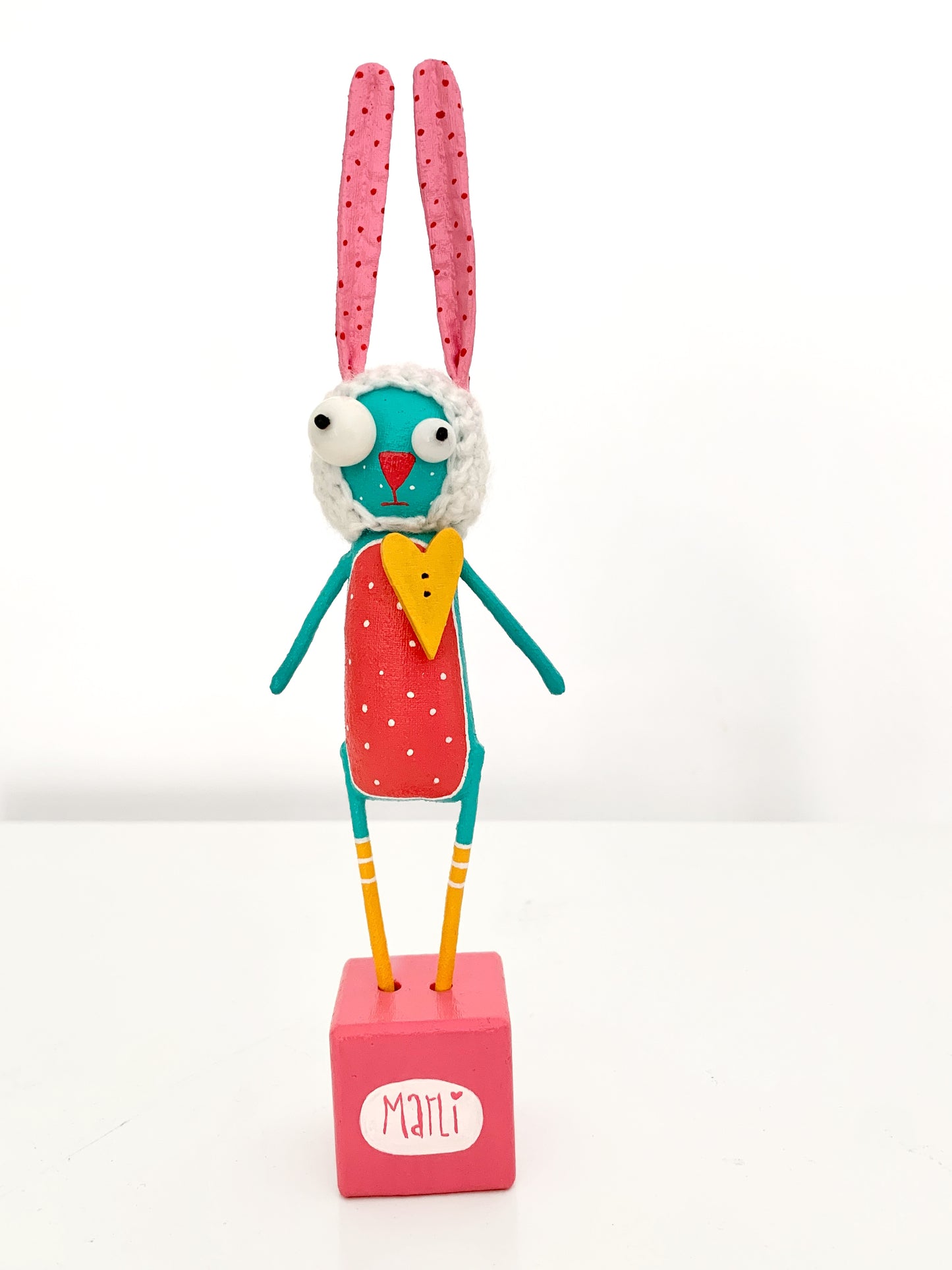 Nora the Slow Joy Bunny – Collectible Handcrafted Toy by Marlitoyart