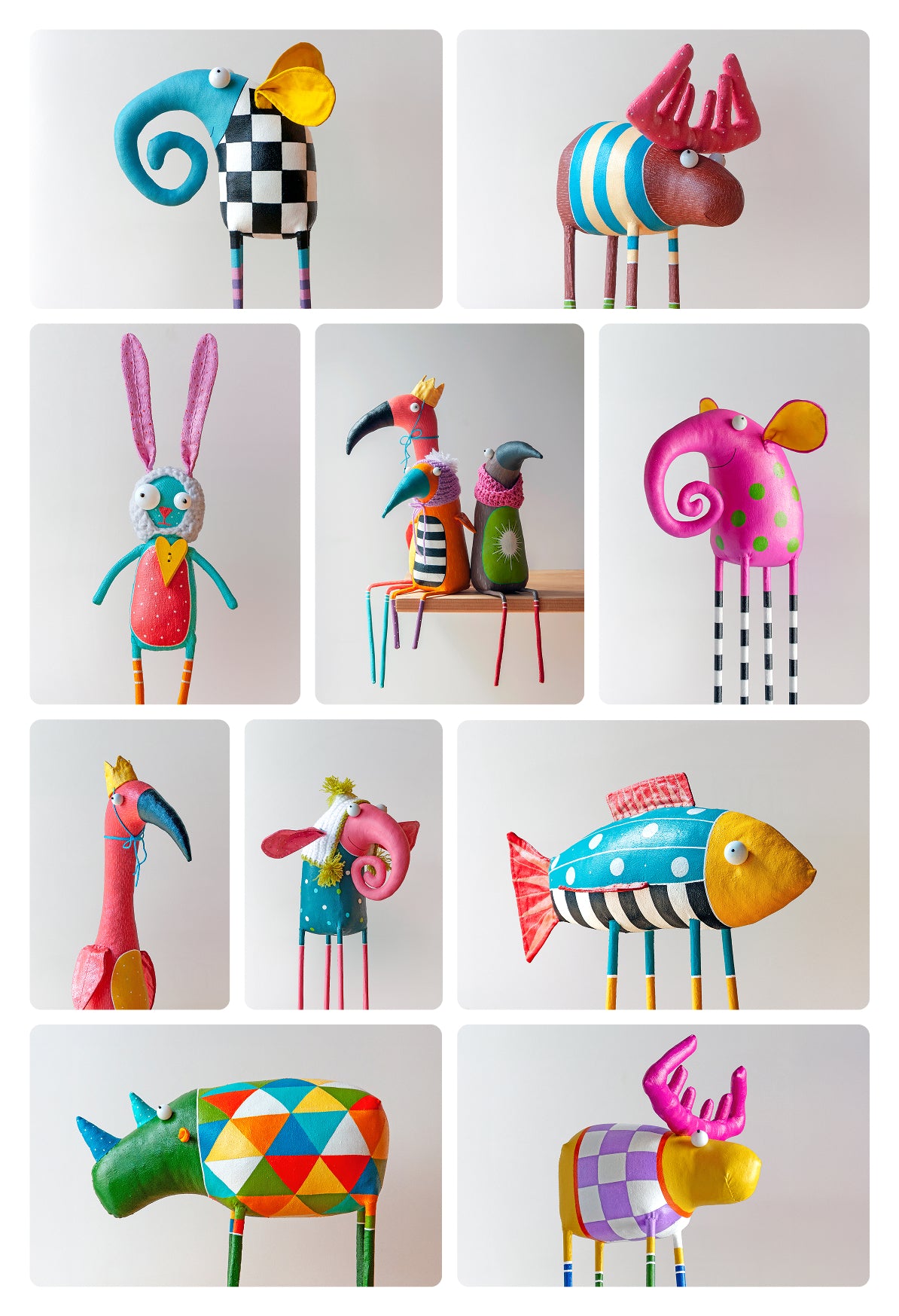 Set of 10 XL Printable Posters – Whimsical Toy Photography by Marli Toy Art | Emotional Wall Decor for Kids, Cafés & Creative Spaces