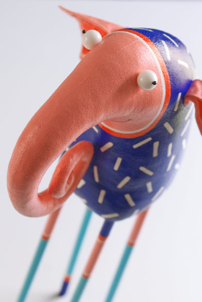 Elephant Sculpture Hugo Whimsical Art Object for Home Decor