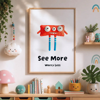 See More. Worry Less , Digital Art Download