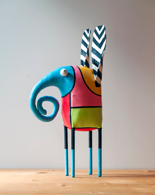 Handmade Pop Art Elephant Interior Sculpture - Home Decoration | Marlitoyart