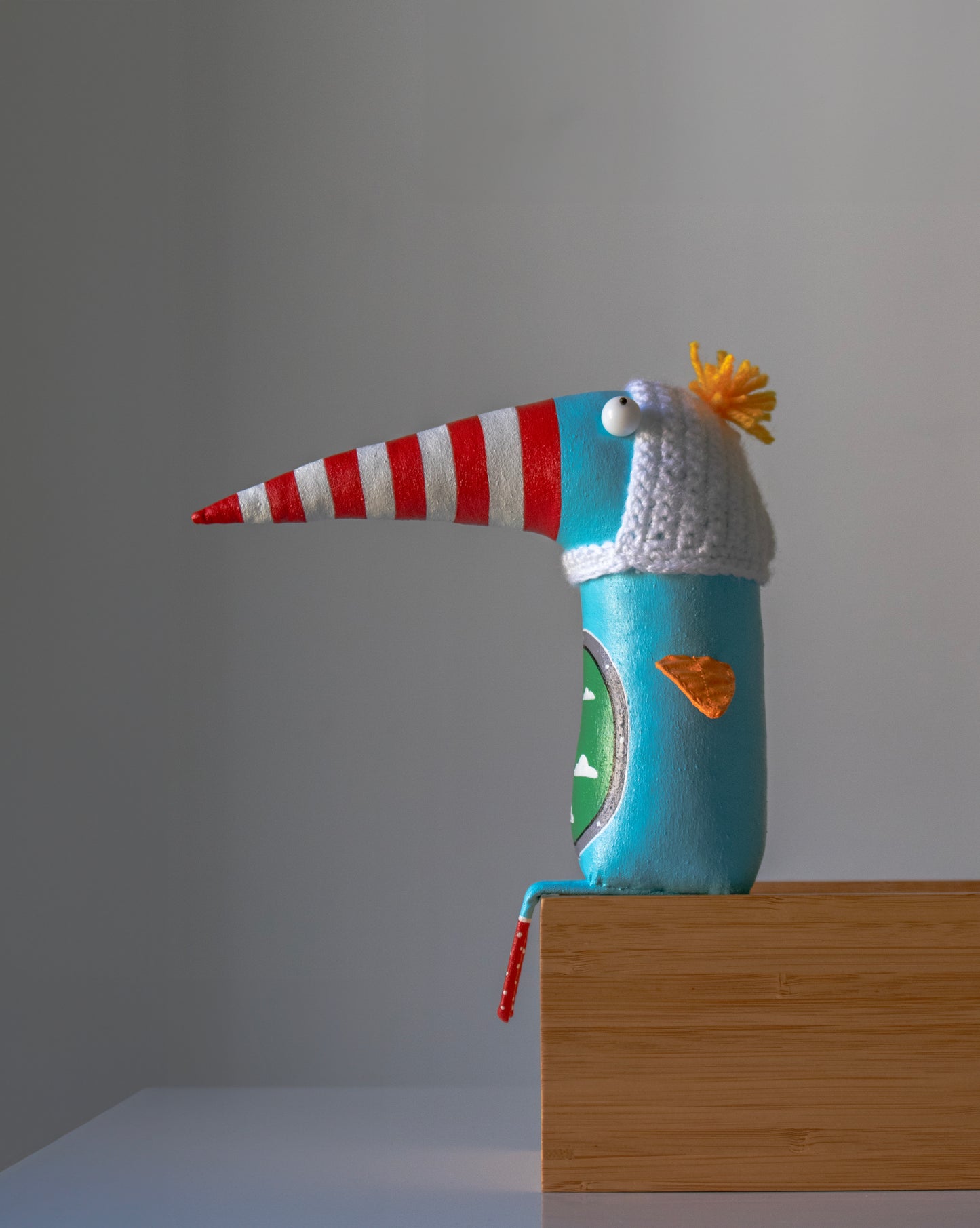 Bird with clouds, handmade  interior toy